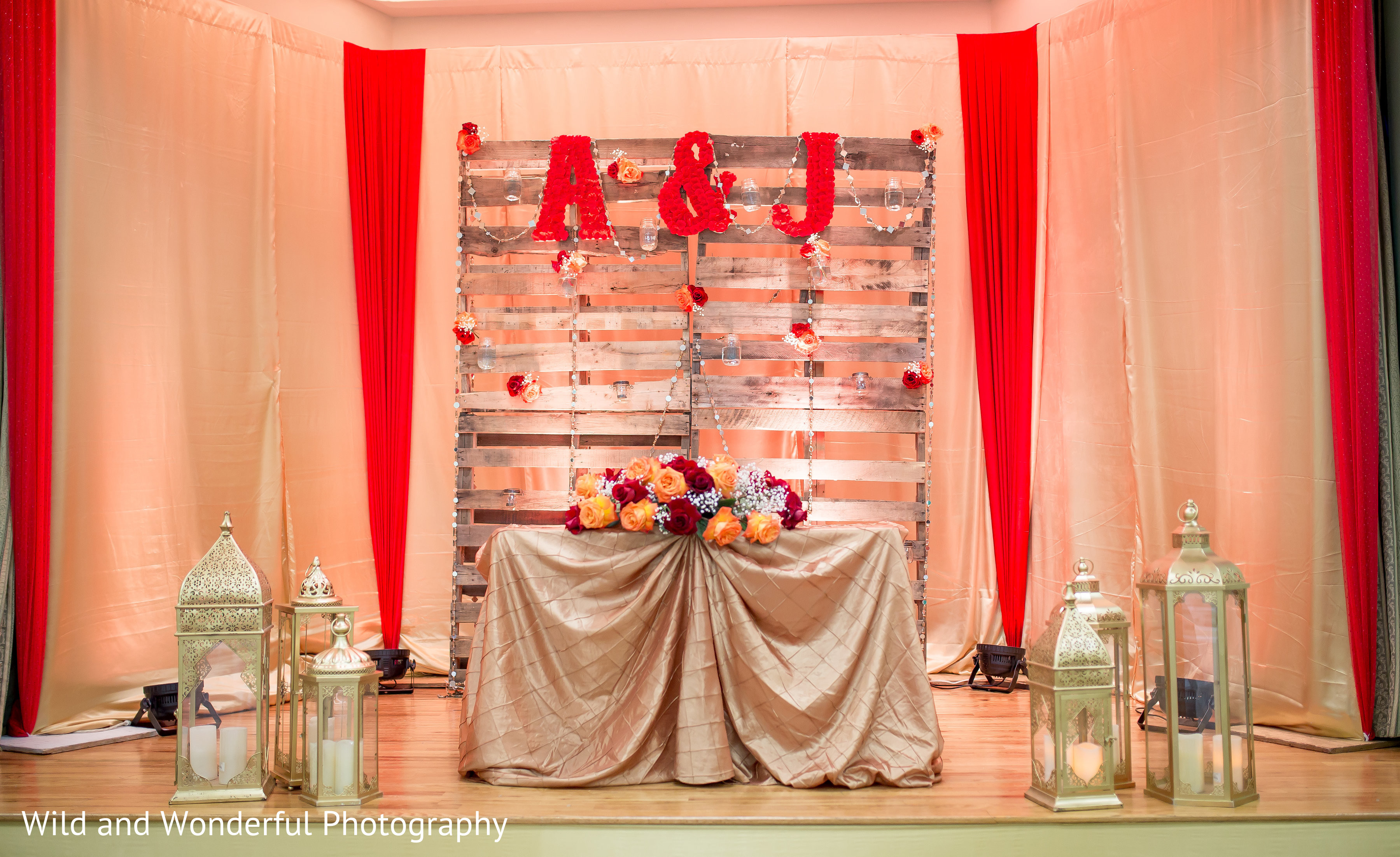 Same Sex Wedding Reception Stage Photo