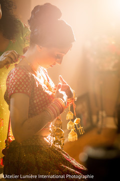 Bride almost ready for her wedding ceremony. Bride almost ready for her wedding ceremony.