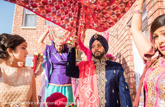 Sikh groom heads to the ceremony. Sikh groom heads to the ceremony.