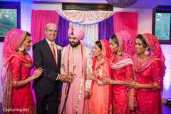 Indian groom with family Indian groom with family