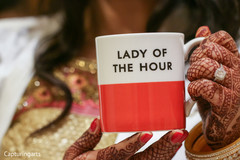 Lady of the hour getting ready Lady of the hour getting ready