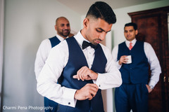 Indian groom almost ready for wedding ceremony Indian groom almost ready for wedding ceremony