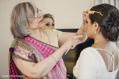 Indian bride almost ready for wedding ceremony Indian bride almost ready for wedding ceremony