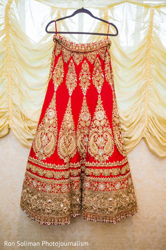 Red embroider lengha. Red embroider lengha.