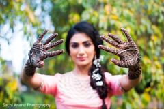 Bride showing her bridal mehndi. Bride showing her bridal mehndi.