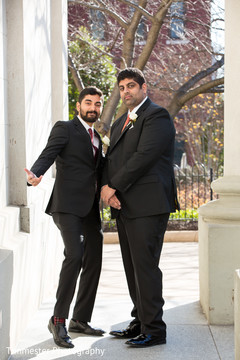 Indian groom and groomsmen photography before wedding reception Indian groom and groomsmen photography before wedding reception