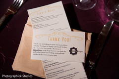 Wedding dinner menu and stationary. indian fusion wedding,indian wedding reception,indian wedding stationary