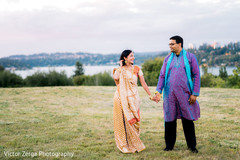 Modern indian bride and groom. indian bride,indian groom,outdoor photography