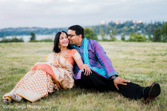 Indian bride and groom to be. indian bride,indian groom,outdoor photography