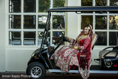 Maharani in golf car Maharani in golf car