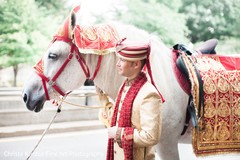 Indian groom ready to start the baraat. indian wedding baraat,indian groom,indian pre-wedding celebrations