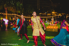 Vibrant sangeet night celebration. Vibrant sangeet night celebration.