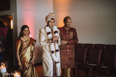 Groom entering the wedding ceremony. Groom entering the wedding ceremony.