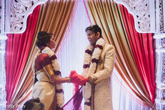 Indian couple looking at each other. Indian couple looking at each other.