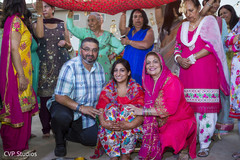 Lovely bride's haldi celebration. Lovely bride's haldi celebration.