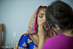 Sikh bride getting ready. Sikh bride getting ready.