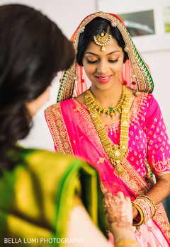 Lovely bride getting ready Lovely bride getting ready