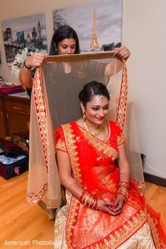 Bride's fabulous wedding outfit. indian bride,geting ready,ceremony fashion,indian bridal henna