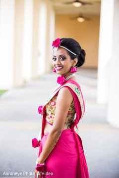 Lovely bright pink sari Lovely bright pink sari