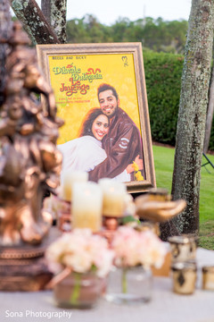 Bollywood style wedding sign. Bollywood style wedding sign.