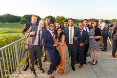 Indian couple with guests Indian couple with guests