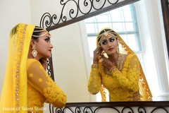 Dreamy maharani in yellow wedding attire. Dreamy maharani in yellow wedding attire.