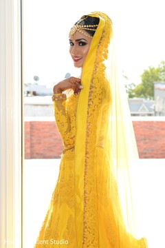 Yellow bridal attire. Yellow bridal attire.
