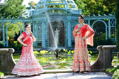 Inspiring indian lesbian brides outdoor portrait. lgbt wedding,gay wedding,lesbian wedding
