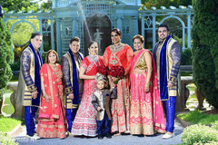 Indian lesbian wedding family portrait. Indian lesbian wedding family portrait.