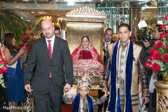 Indian bride making her big entrance to the ceremony. Indian bride making her big entrance to the ceremony.