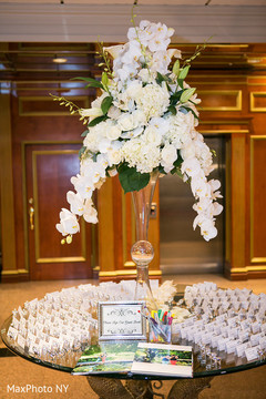 Magnificent guest book and seating card table. Magnificent guest book and seating card table.