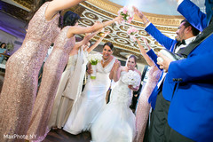 Graceful indian lesbian brides entering the reception. Graceful indian lesbian brides entering the reception.