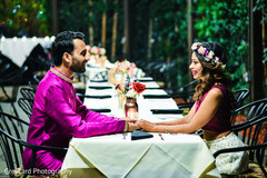 Indian couple during pre wedding celebrations Indian couple during pre wedding celebrations