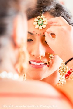 Indian bride makeup style. indian bride,indian bridal hair and makeup,indian wedding jewelry