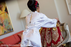 Indian bride about to wear her lengha Indian bride about to wear her lengha