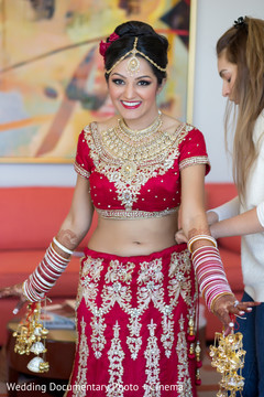 Beautiful indian bride almost ready for wedding ceremony Beautiful indian bride almost ready for wedding ceremony
