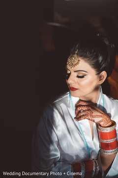 Beautiful indian bride getting ready for wedding ceremony Beautiful indian bride getting ready for wedding ceremony