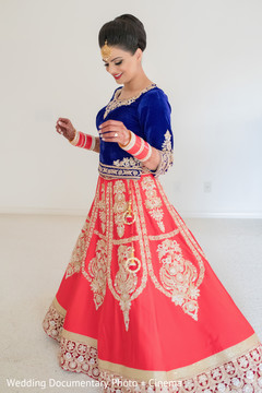 Indian bride almost ready for wedding ceremony Indian bride almost ready for wedding ceremony