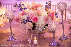 Table centerpieces at indian wedding reception Table centerpieces at indian wedding reception