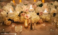 Beautiful floral and floating candles decor Beautiful floral and floating candles decor