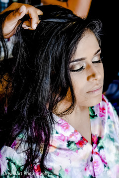 Indian bride getting ready for wedding ceremony Indian bride getting ready for wedding ceremony