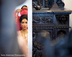 Beautiful indian bride getting ready for wedding ceremony Beautiful indian bride getting ready for wedding ceremony