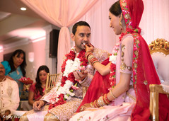 Indian couple having a good time at wedding ceremony Indian couple having a good time at wedding ceremony