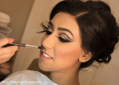 Beautiful indian bride getting ready for wedding reception Beautiful indian bride getting ready for wedding reception