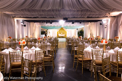 Indian wedding reception before everybody arrived Indian wedding reception before everybody arrived