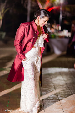 Dazzling Indian bride. destination wedding reception,indian bride,indian fusion wedding reception