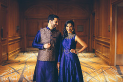 Indian couple sangeet photo shoot. indian bride,indian groom,indian pre-wedding fashion,indian wedding portrait