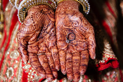 Indian bride mehndi design and engagement ring. indian bride,indian wedding mehndi,indian bridal jewelry