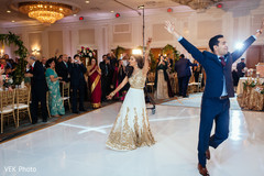 Bride and groom grand entrance. indian bride,indian fusion wedding reception,dj and entertainment