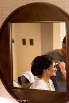 Indian bride getting ready for wedding ceremony Indian bride getting ready for wedding ceremony